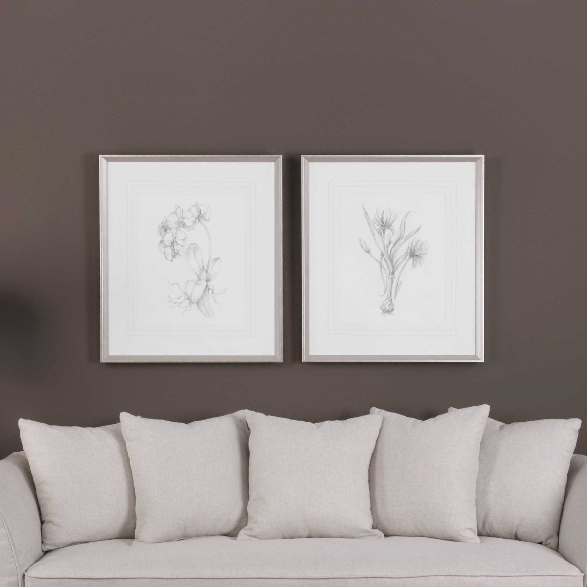 Uttermost Botanical Sketches Set of 2 Framed Prints - Image 2