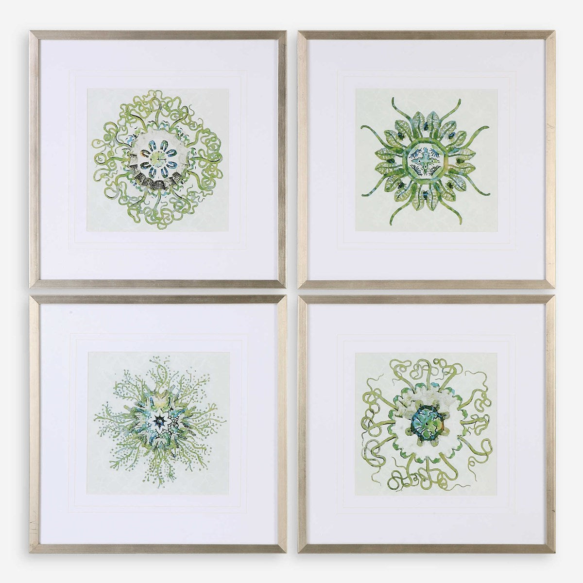 Uttermost Organic Symbols Set of 4 Framed Prints - Image 1