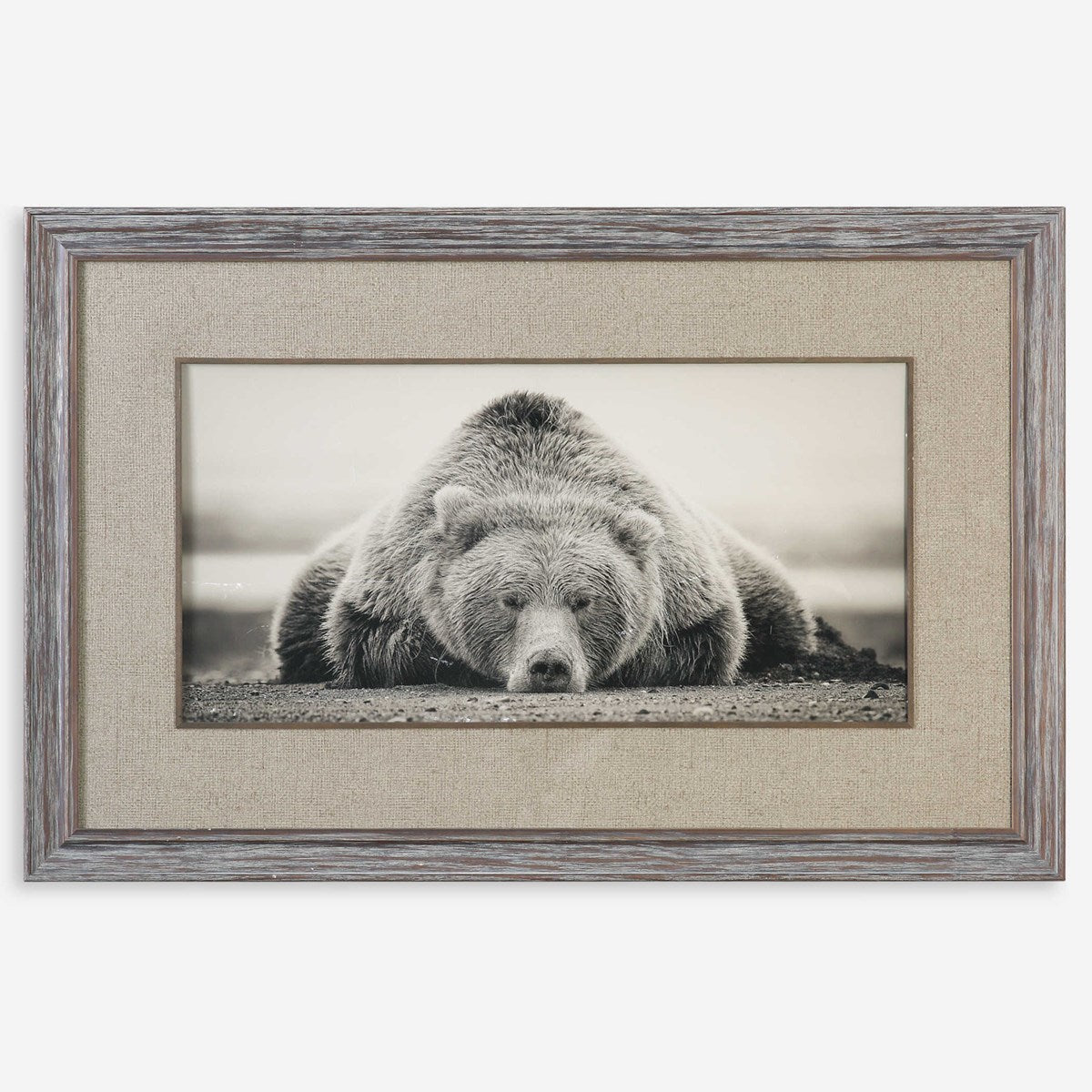 Uttermost Deep Sleep Bear Rustic Framed Print - Image 2