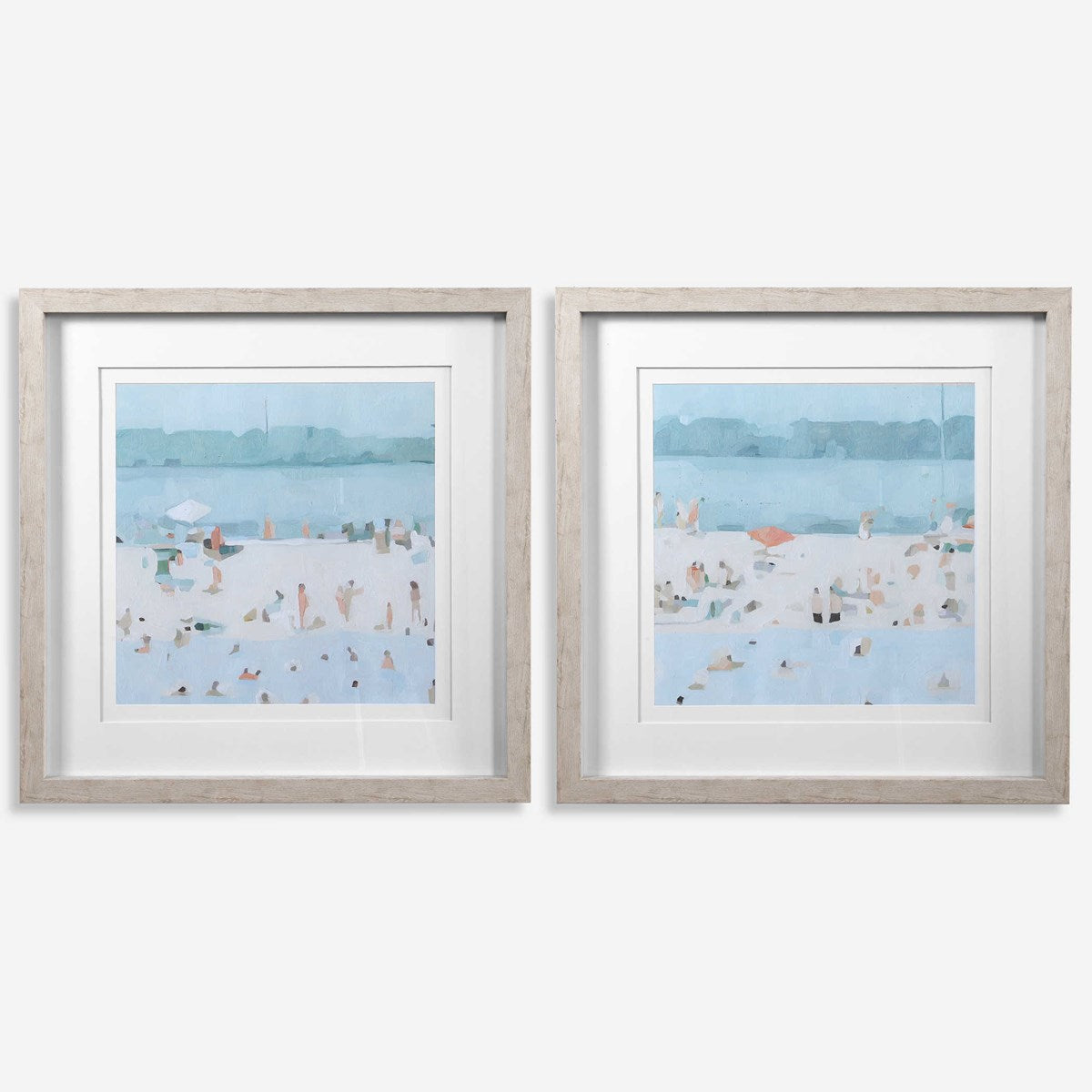 Uttermost Sea Glass Sandbar Set of 2 Framed Prints - Image 2