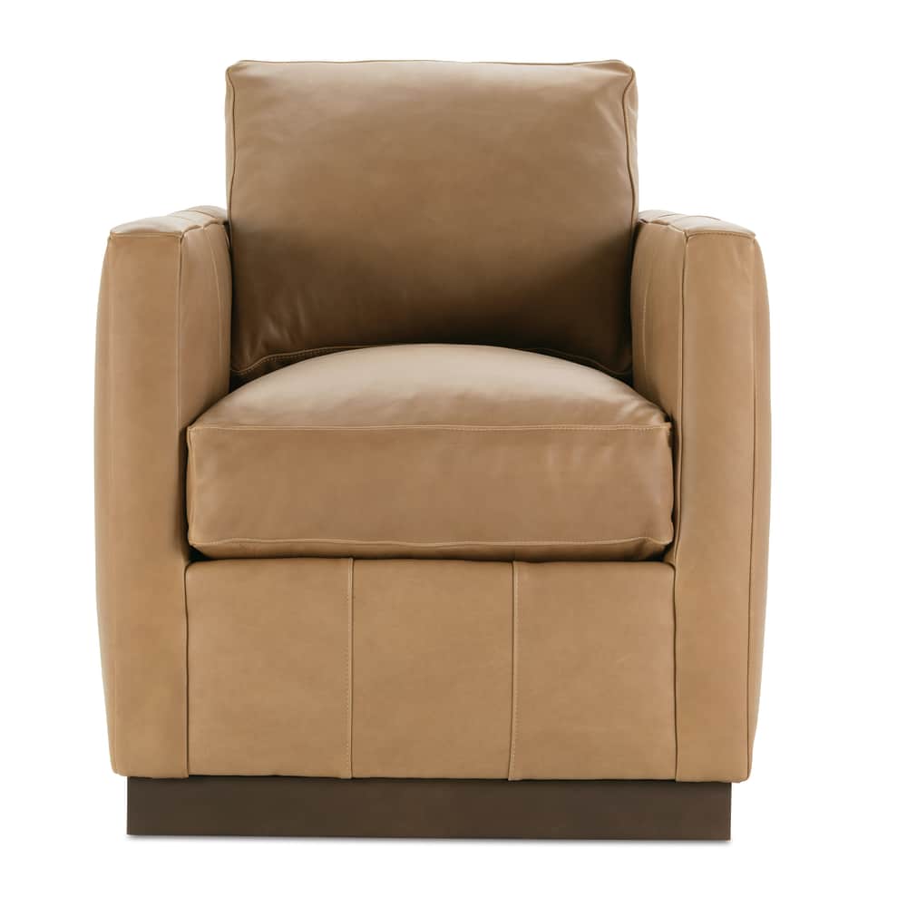 Rowe Furniture Alba Leather Swivel Chair ~ Available To Custom Order In All Leathers - Image 2