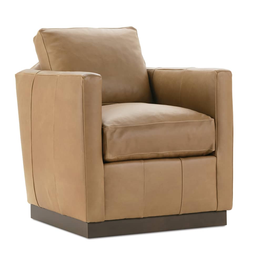 Rowe Furniture Alba Leather Swivel Chair ~ Available To Custom Order In All Leathers