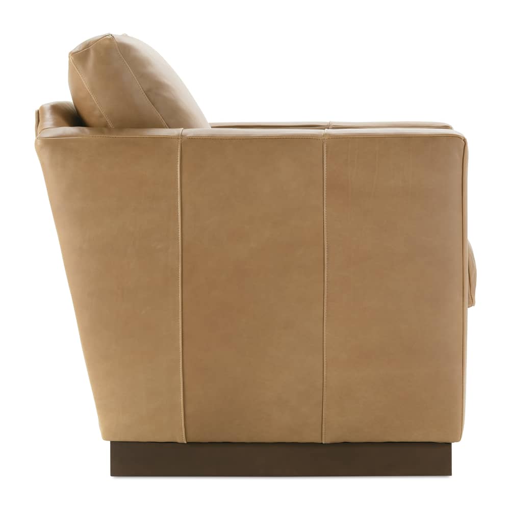 Rowe Furniture Alba Leather Swivel Chair ~ Available To Custom Order In All Leathers - Image 3