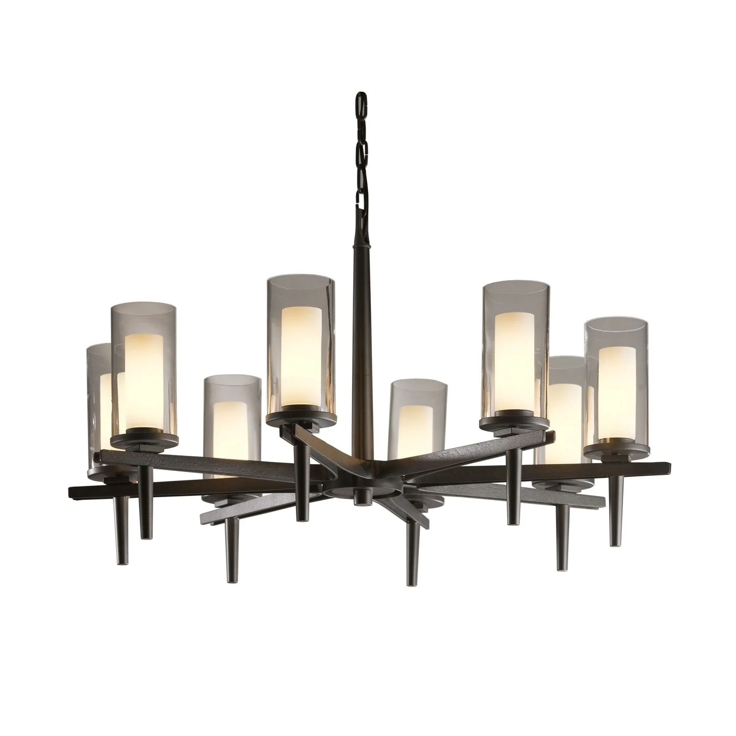 Dark Smoke 34-Inch Eight-Light Chandelier - Image 1