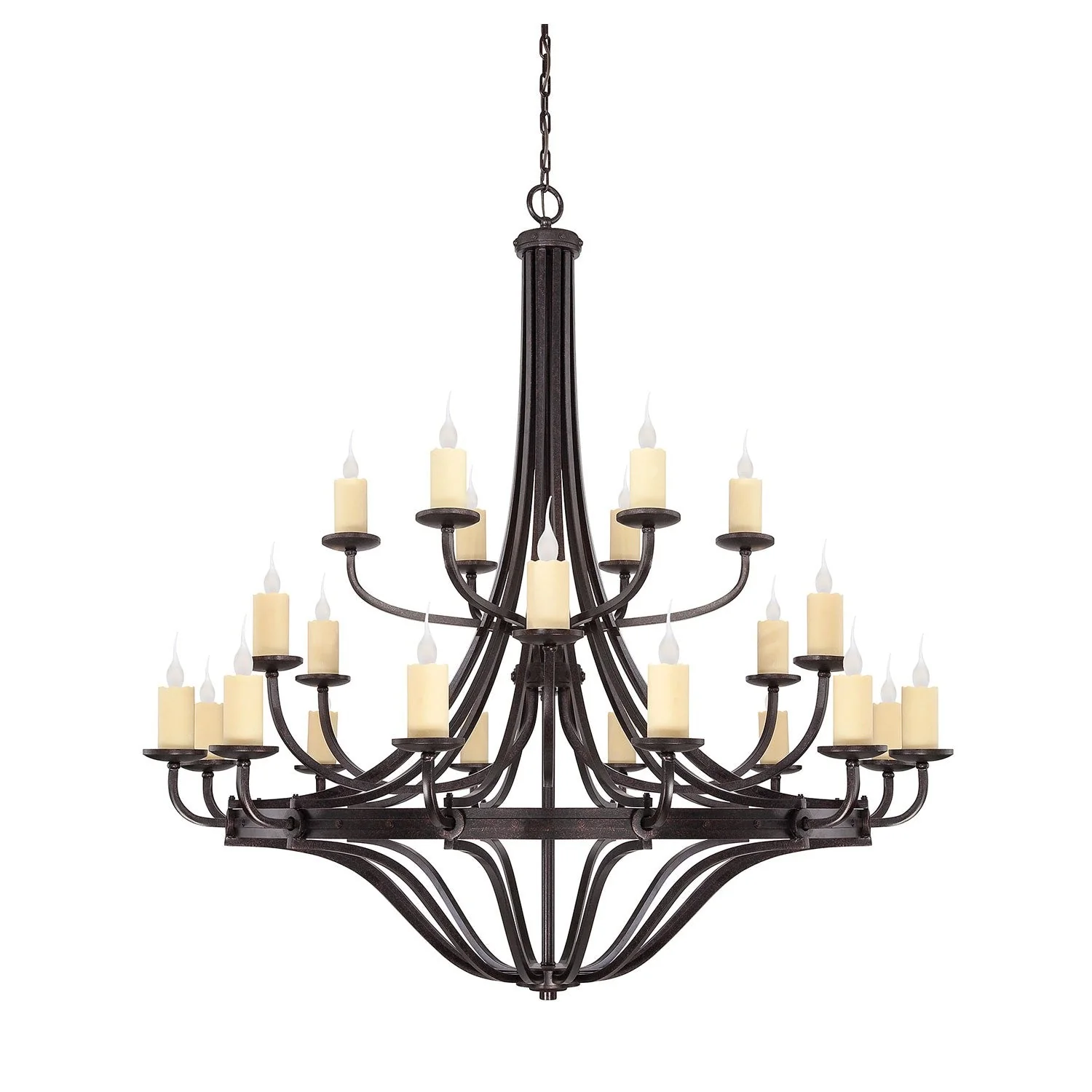 Elba Bronze 24-Light Chandelier - Image 1