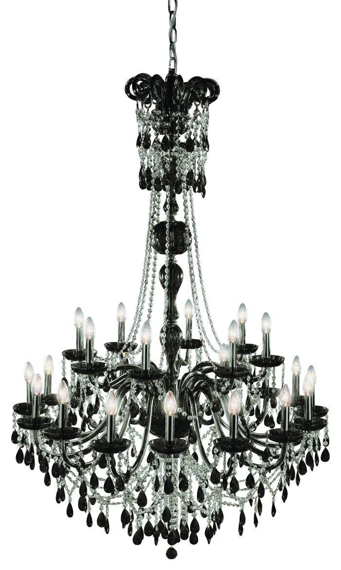 24 Lights Versailles Crystal chandelier in balck finish - Image 1