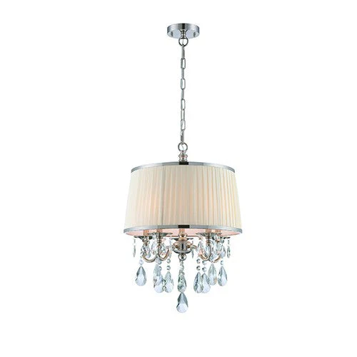 Nickel Five-Light Chandelier - Image 1