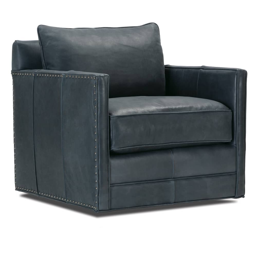 Rowe Furniture Springfield Leather Swivel Chair ~ Available To Custom Order In All Leathers