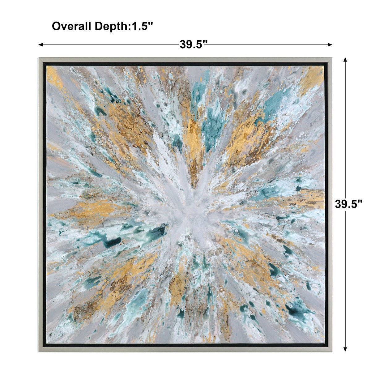 Uttermost Exploding Star Hand Painted Canvas - Image 3