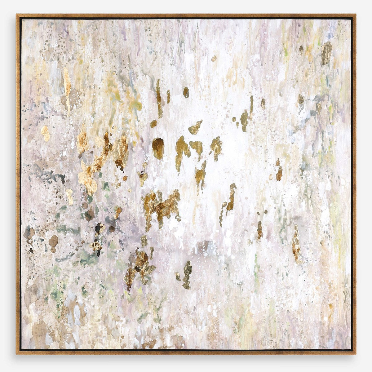 Uttermost Golden Raindrops Hand Painted Canvas - Image 2