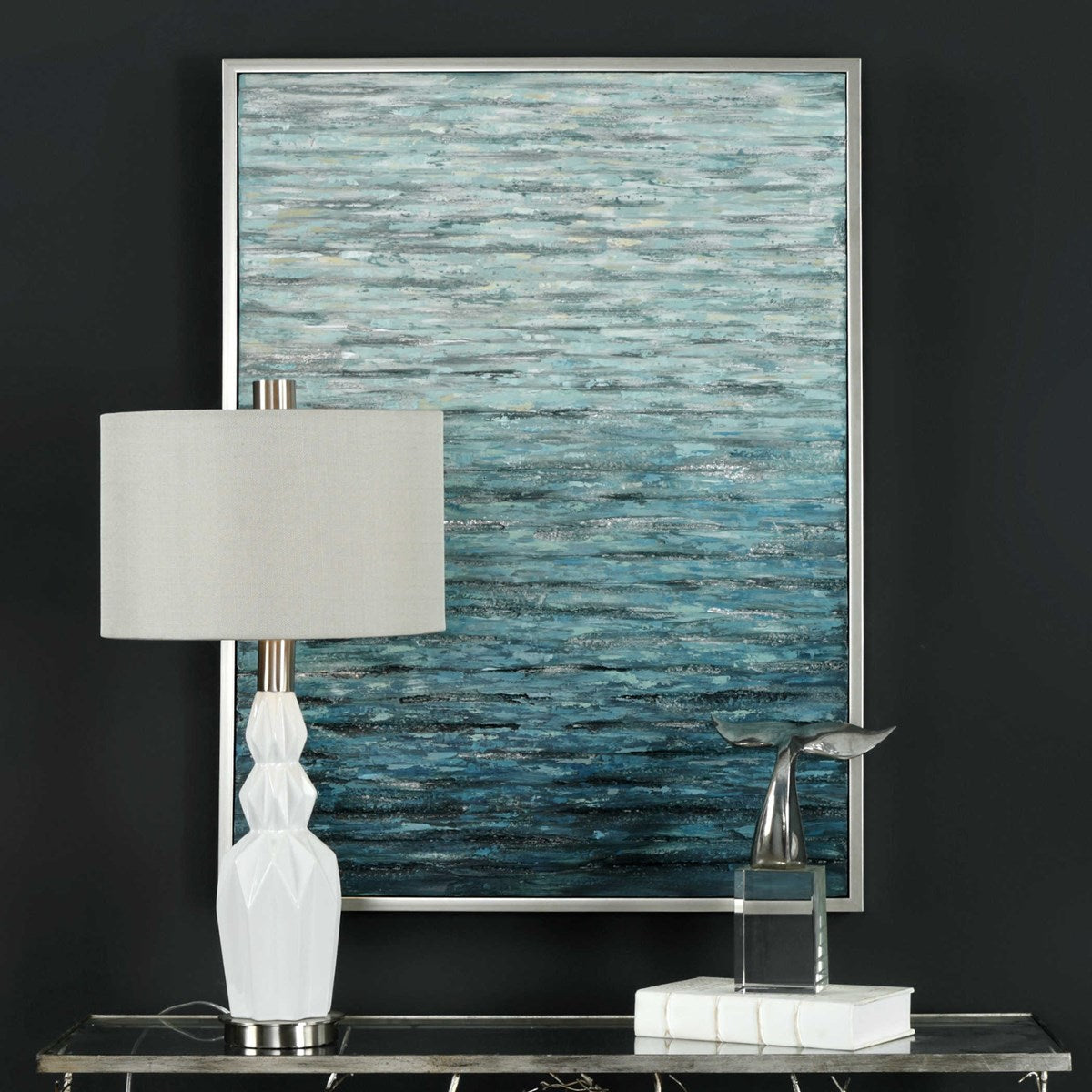 Uttermost Filtered Coastal Hand Painted Canvas - Image 2