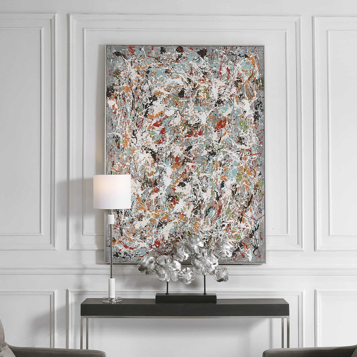 Uttermost Organized Chaos Hand Painted Canvas - Image 1