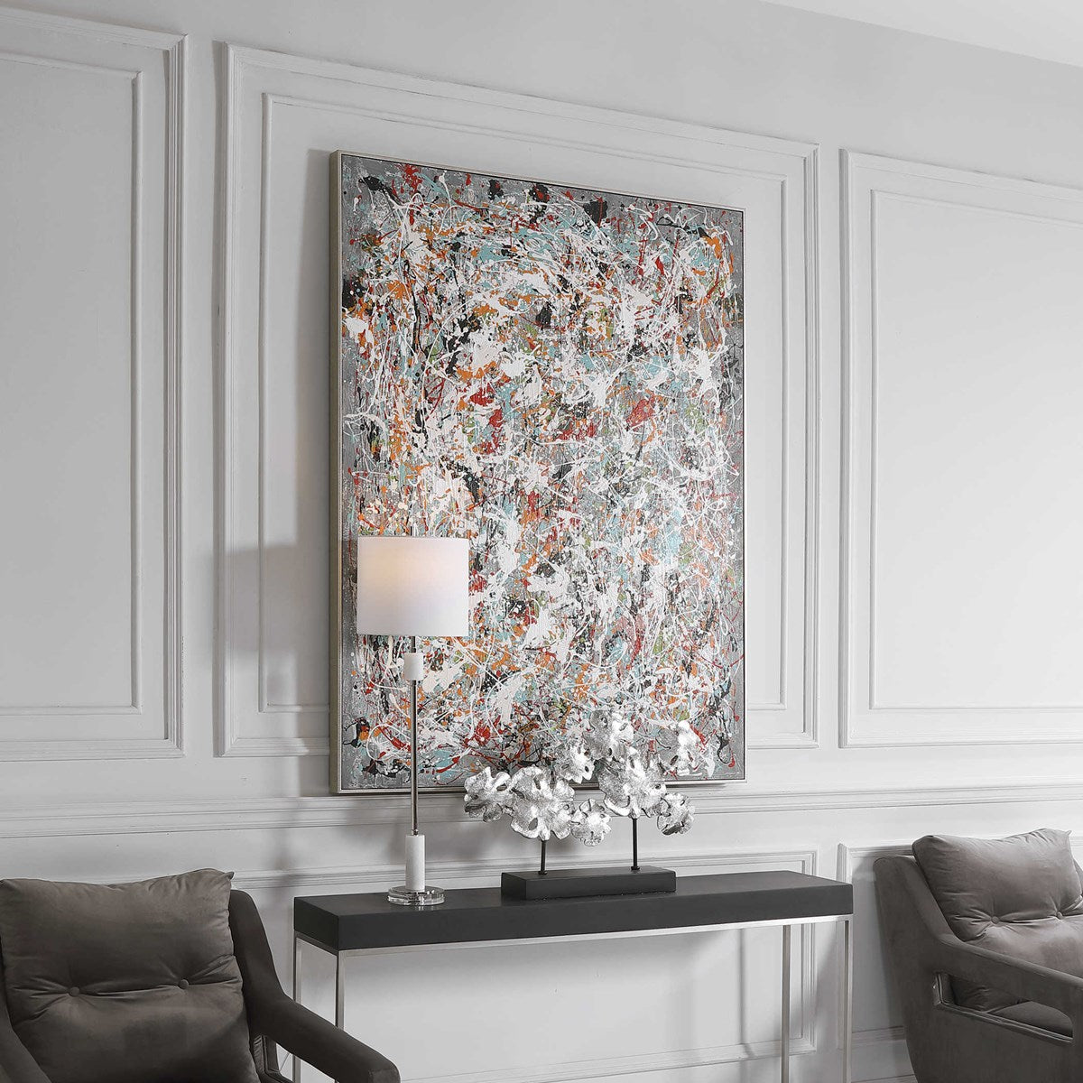 Uttermost Organized Chaos Hand Painted Canvas - Image 3