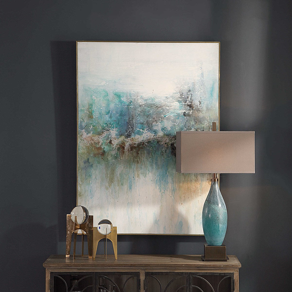 Uttermost Mountain Top Hand Painted Canvas - Image 2