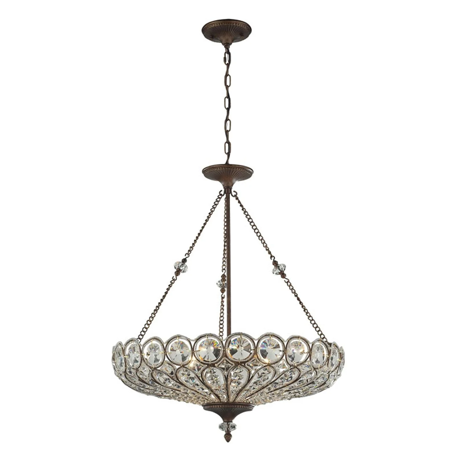 Christina Six Light Pendant In Mocha - Image 1