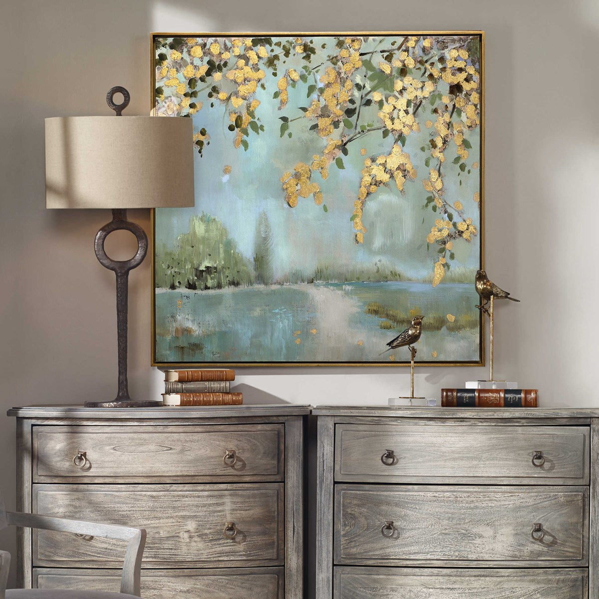 Uttermost Peaceful Nature Hand Painted Canvas - Image 2