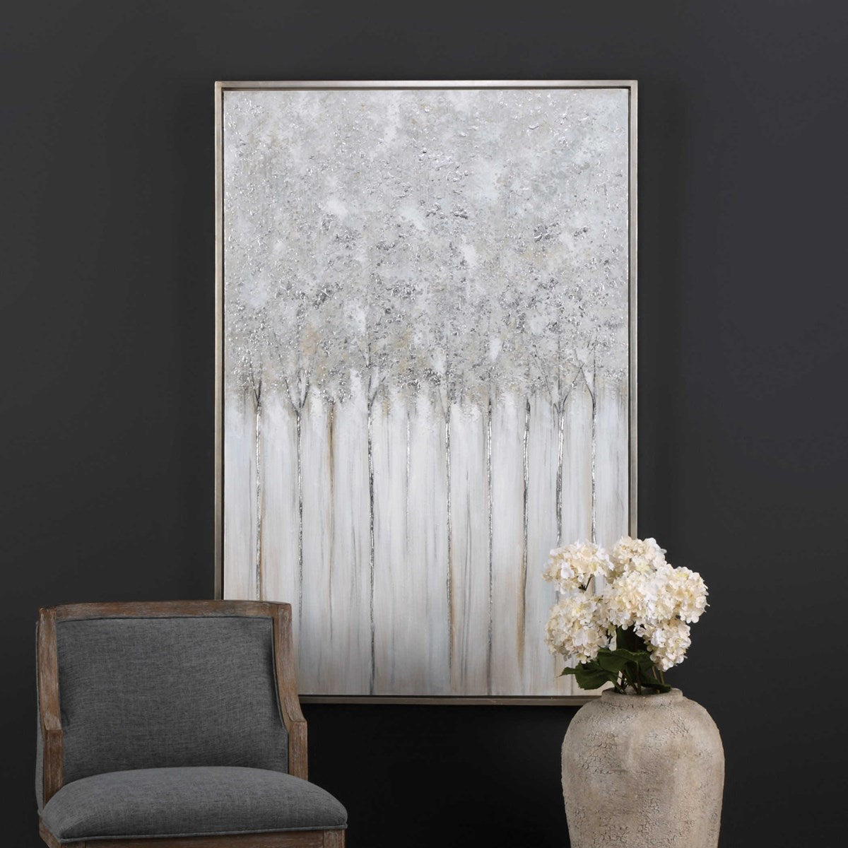 Uttermost Strength In Numbers Hand Painted Canvas - Image 1