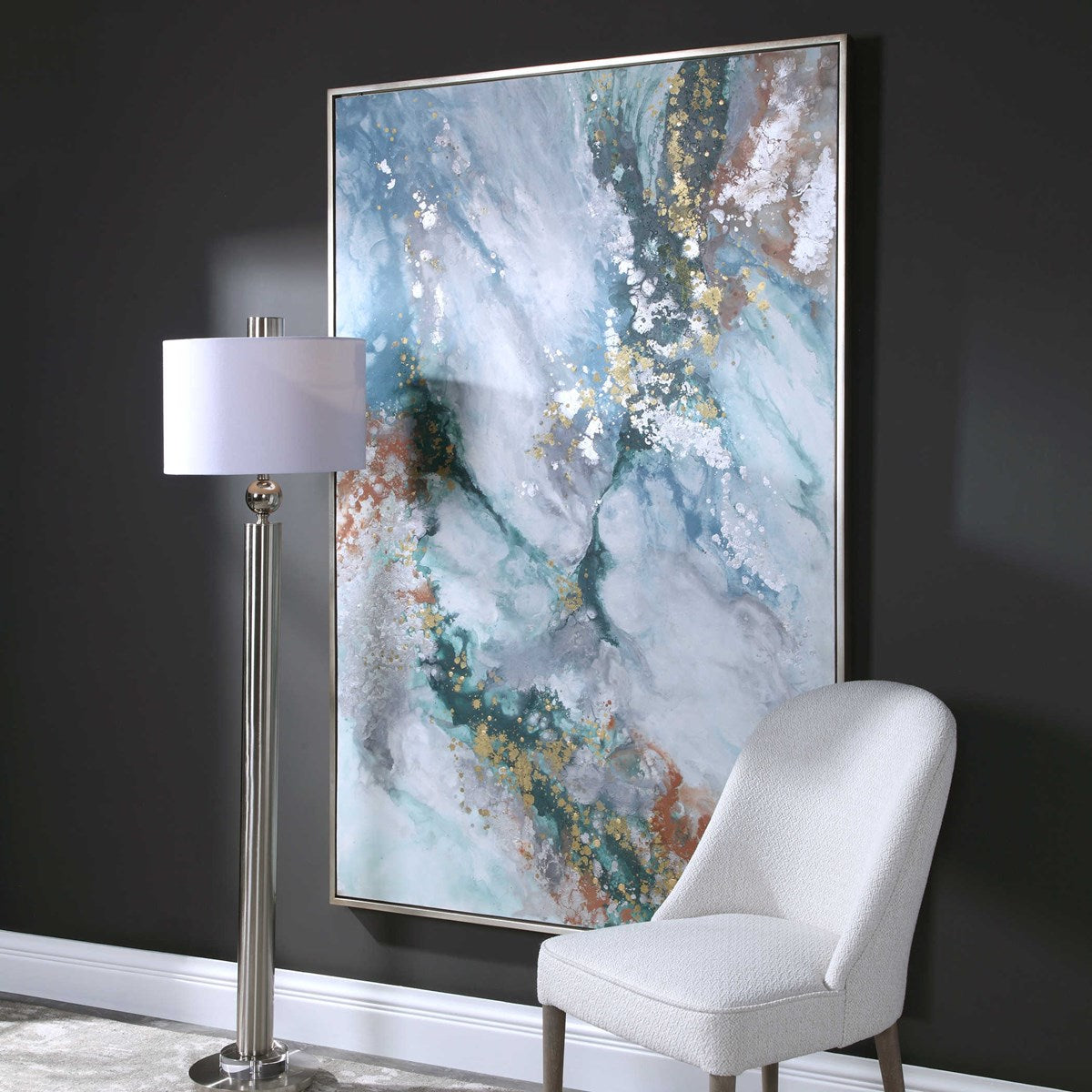 Uttermost Mercury Abstract Hand Painted Canvas - Image 3