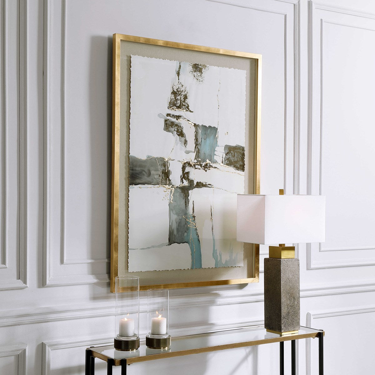 Uttermost Crosswalk Hand Painted Framed Print - Image 3