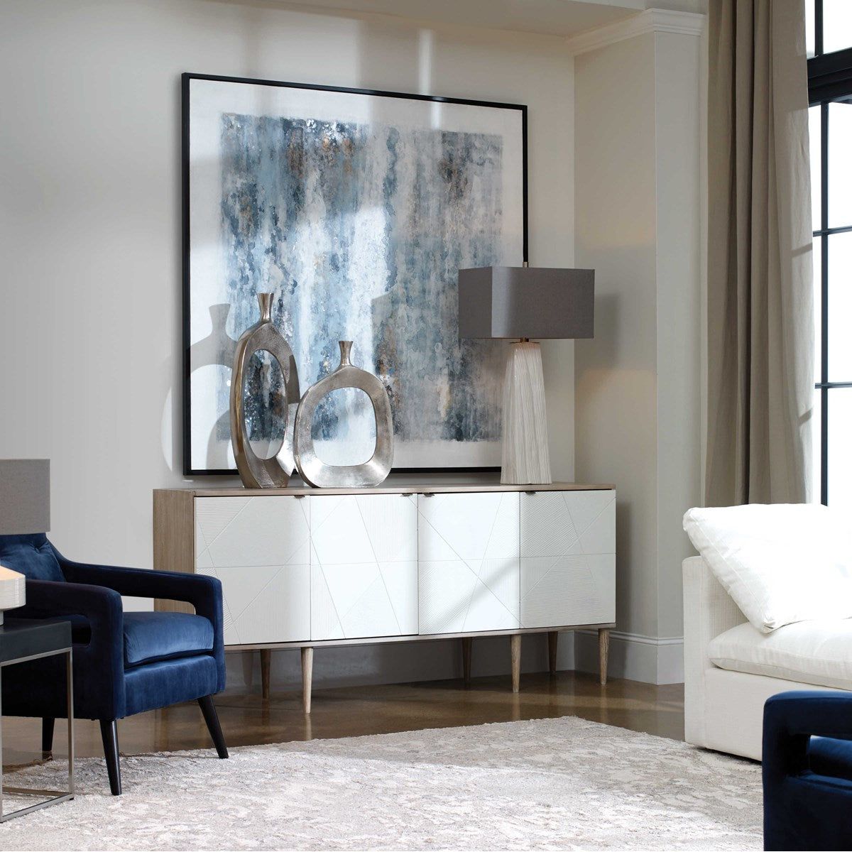 Uttermost Above The Clouds Hand Painted Canvas - Image 2