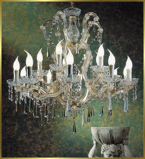 15 Lights Maria Theresa crystal chandelier dressed with hand-cut crystals - Image 1