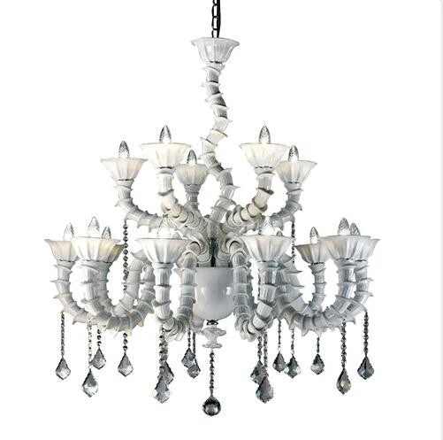 Chrome Eighteen-Light Chandelier - Image 1