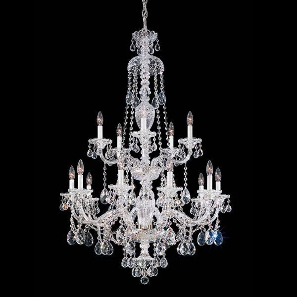 Polished chrome 15 Light Bohemian crystal Chandelier - Image 1