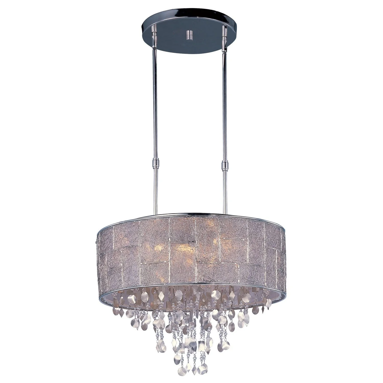 International Allure Polished Nickel Nine-Light Single Pendant - Image 1