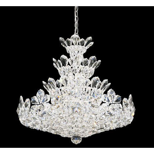 Silver 24-Light Crystal Swarovski Elements Pendant, 24W x 24H x 24D - Image 1
