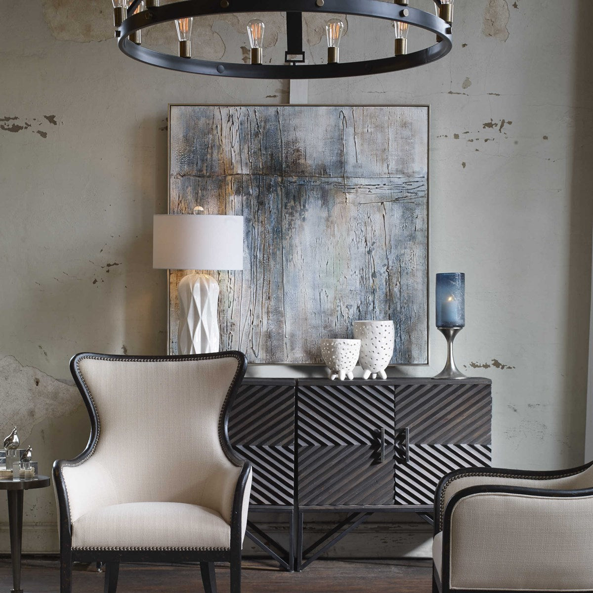 Uttermost Open Seas Hand Painted Canvas - Image 1