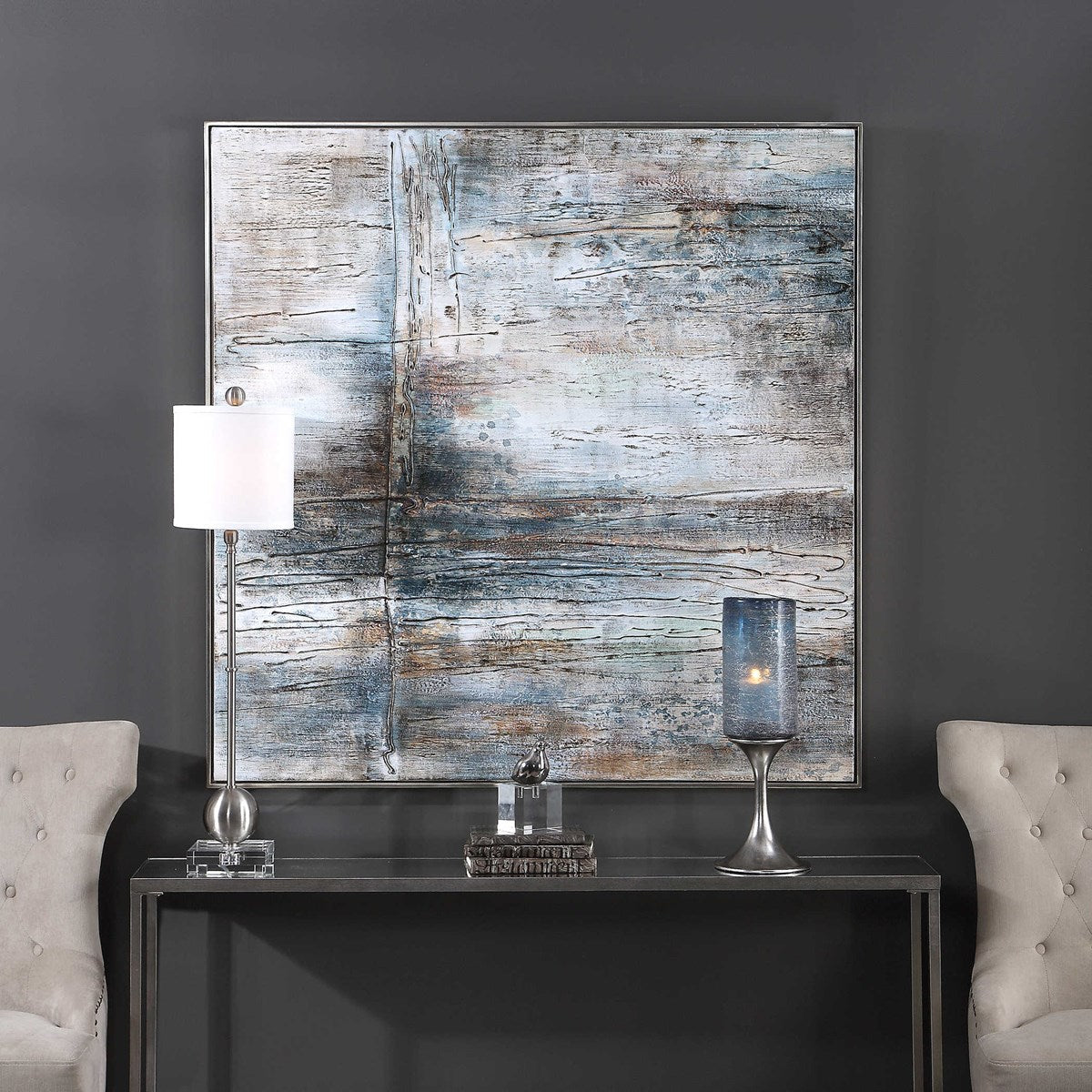 Uttermost Open Seas Hand Painted Canvas - Image 3