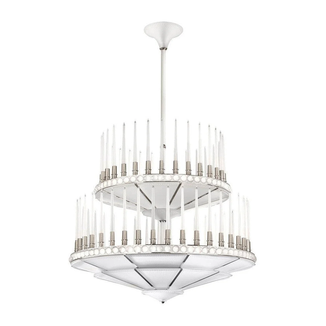 Lalique Perles Chandelier 2T D1340 - Image 1