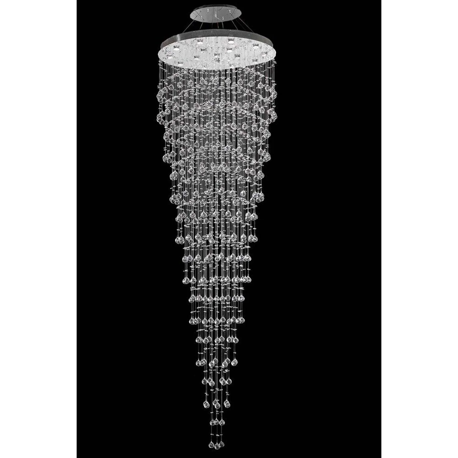 Galaxy Chrome 16-Light Chandelier with Royal Cut Crystal - Image 1