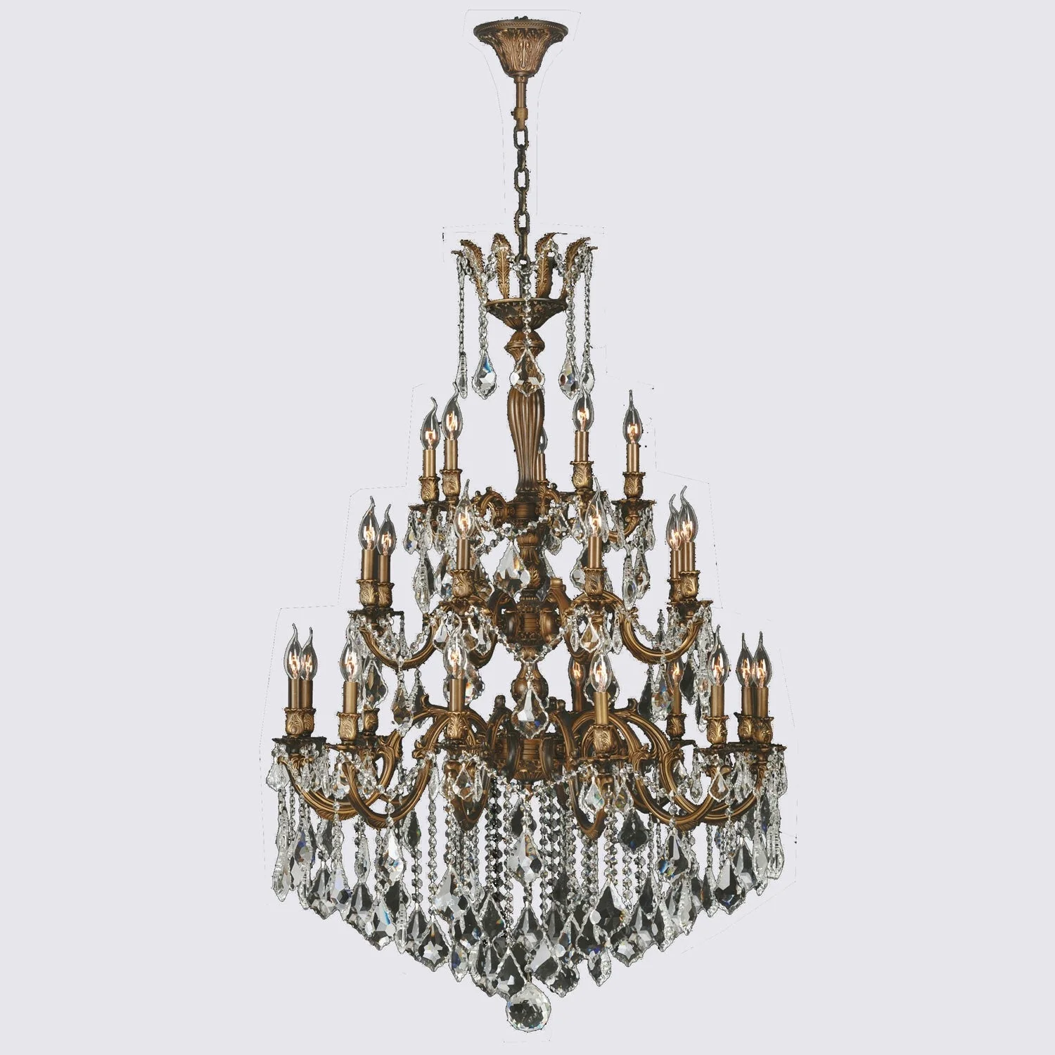 Corp Versailles French Gold Twenty-Five Light Chandelier - Image 1
