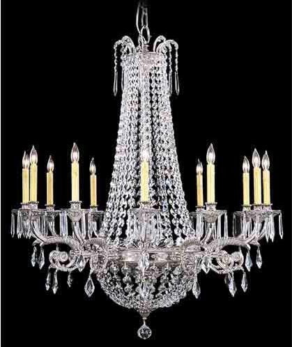 Silver Twelve-Light Chandelier - Image 1