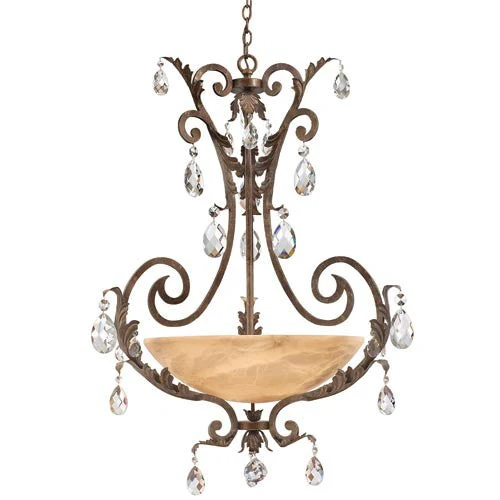 French Marble Bowl Pendant - Image 1