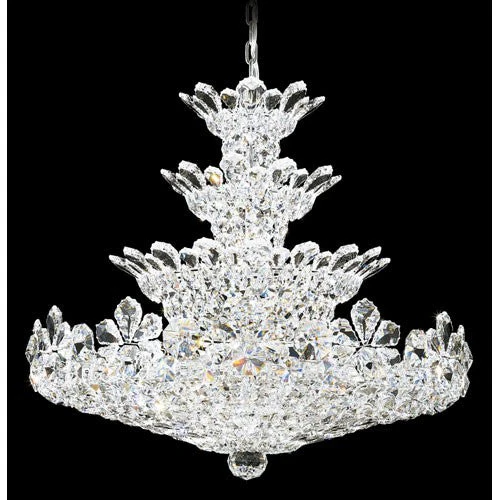 Silver 37-Light Crystal Swarovski Elements Pendant, 30W x 27H x 30D - Image 1