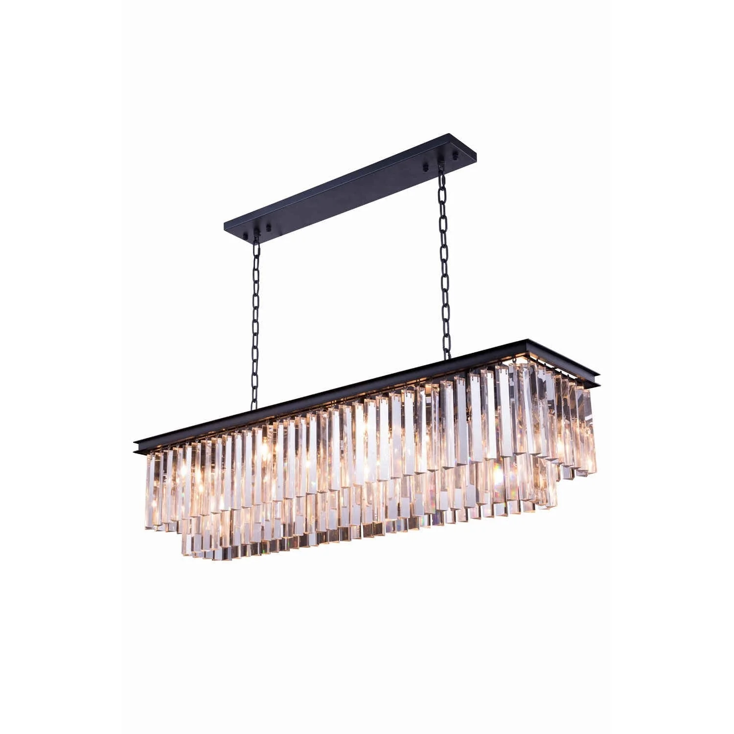 Sydney Mocha Brown Eighteen-Inch Pendant with Royal Cut Clear Crystals - Image 1