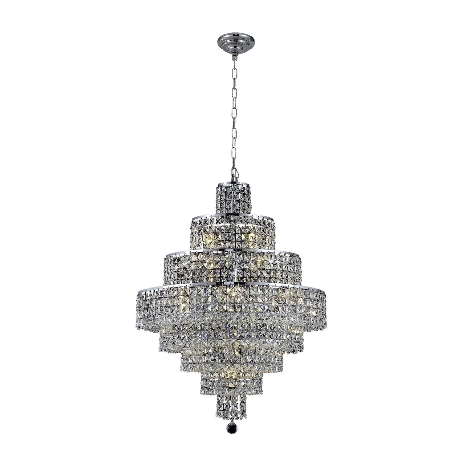 26-Inch Eight-Tier Chandelier with Royal Cut Clear Crystal - Image 1