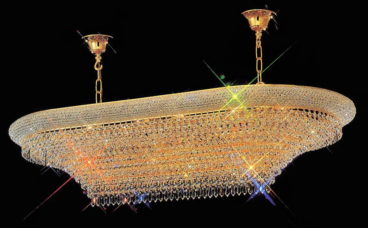 24 light crystal chandelier in gold plated finish - Image 1