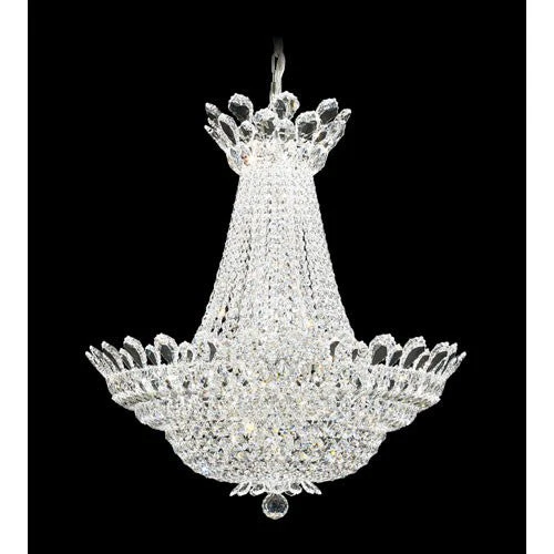 Silver 40-Light Crystal Swarovski Elements Pendant, 28W x 30H x 28D - Image 1
