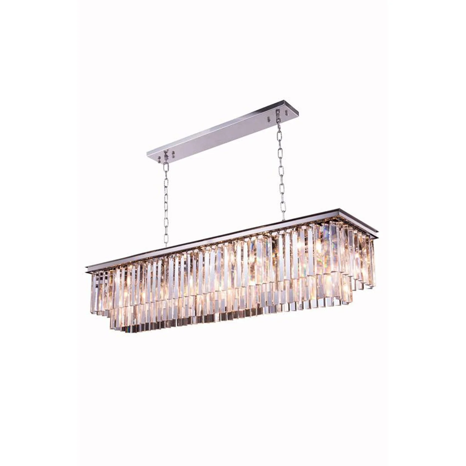 Sydney Mocha Brown Fourteen-Inch Pendant with Royal Cut Clear Crystals - Image 1