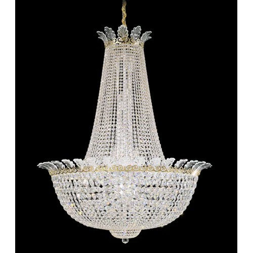 Roman Empire Polished Gold 44-Light Clear Spectra Crystal Pendant, 40W x 49.5H x 40D - Image 1