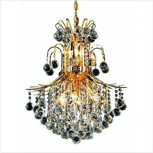 Eleven-Light 22-Inch Chandelier with Royal Cut Clear Crystal - Image 1