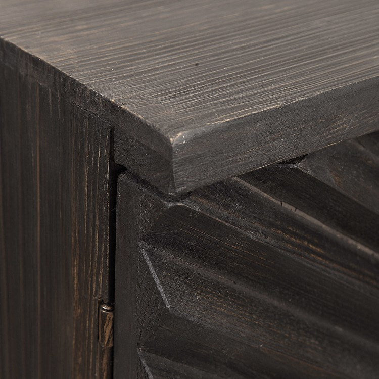 Uttermost Zadie Aged Ebony 2 Door Cabinet - Image 2