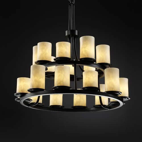 wenty-One Light Two-Tier Ring Chandelier - Image 1