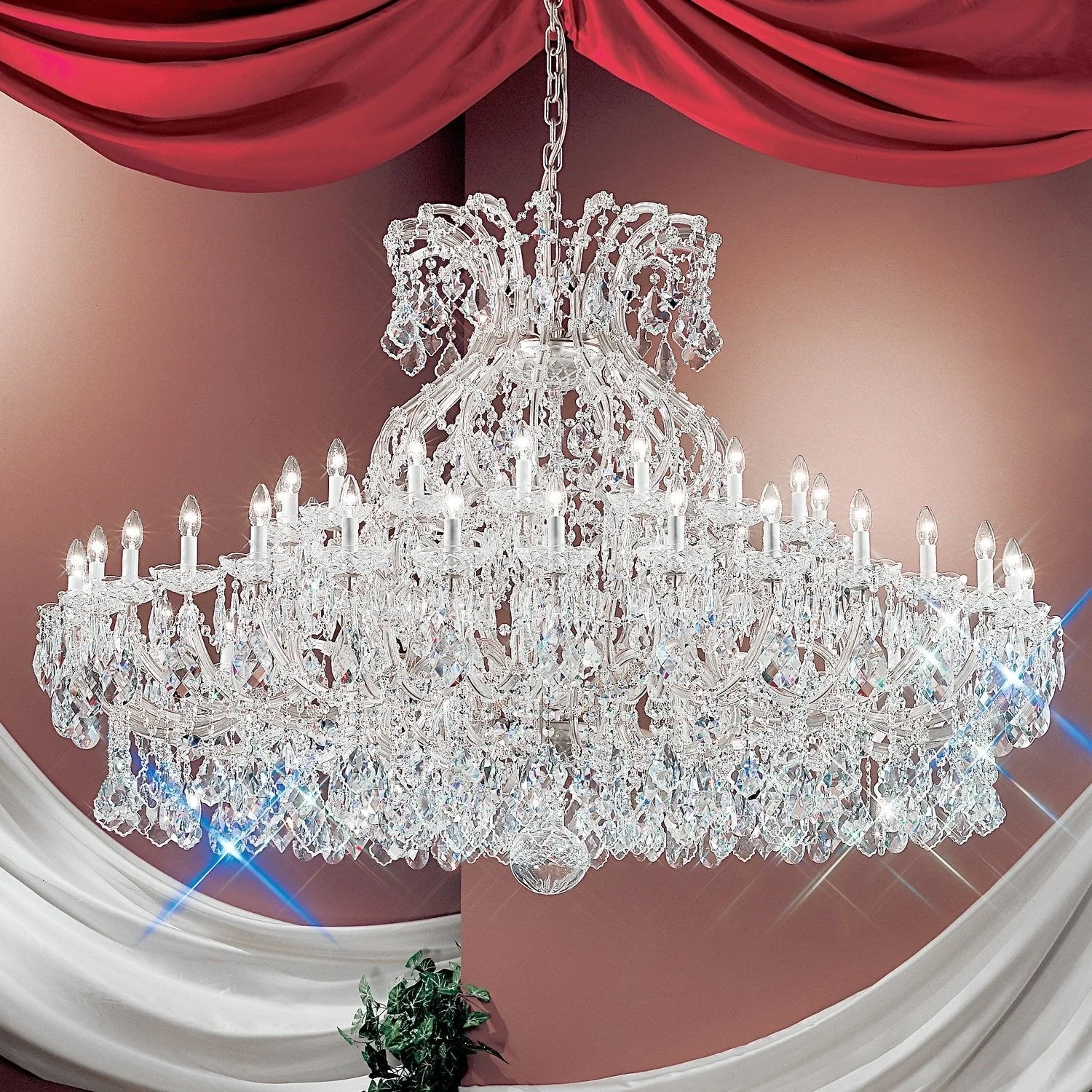84 Light large Maria Theresa Chandelier in polished chrome - Image 1