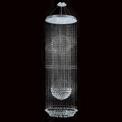 Corp Saturn 13-Light Chrome Finish with Clear-Crystals Chandelier - Image 1