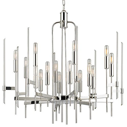 16-Light Chandelier with Clear Glass - Image 1