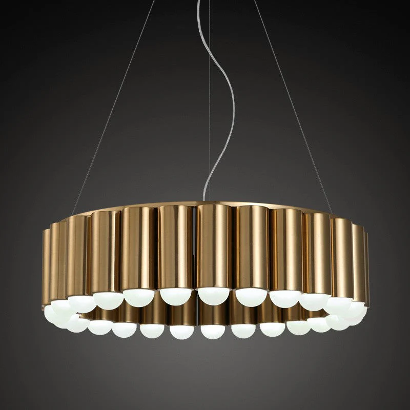 Nordic modern minimalist personality creative personality led circular chandeliers - Image 1
